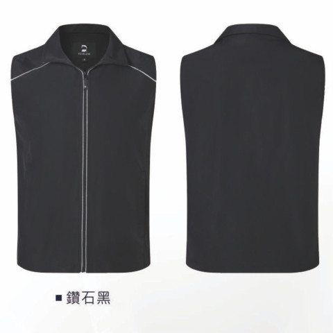 小牛筋彈力單面穿背心
206鑽石黑背心(中性版)