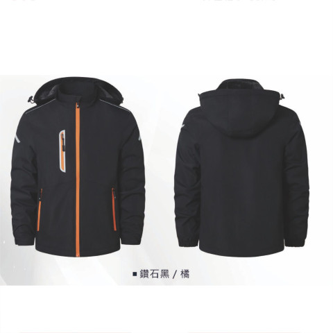 單面刷毛外套
808鑽石黑