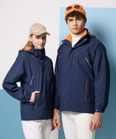 鋪棉撞色外套/搖粒撞色背心
(可單買或兩件組合)
AK25918+AK25805 丈青色配橙橘色